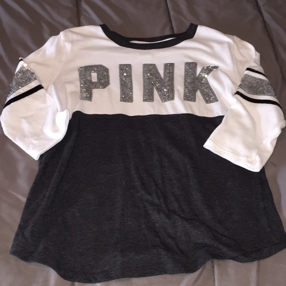 PINK 3/4 sleeve with sequins